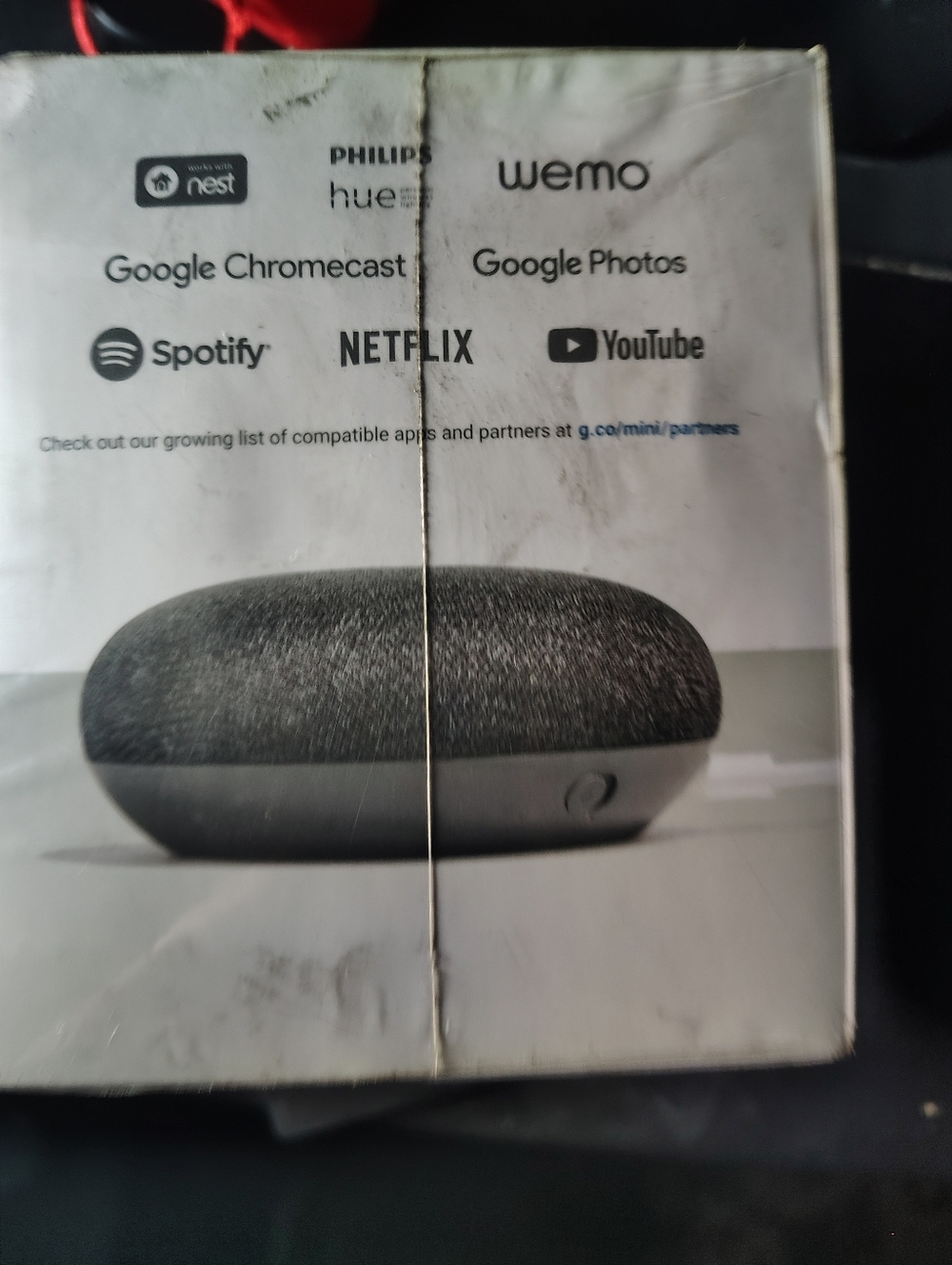Google Home Mini Smart Speaker - Charcoal Black - Picture 3 of 5